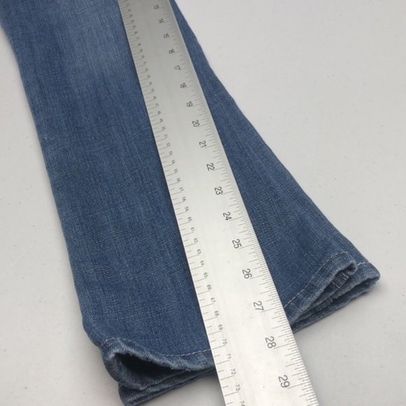 LIKE NEW SEVEN7 ROCKER SLIM JEANS 4/26x28 EMBROIDERED FLAP POCKET 😎 - Picture 3 of 15